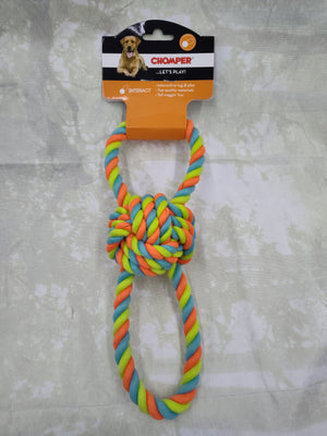 Chomper WB15522 Dog Toy, Rope Ball TPR