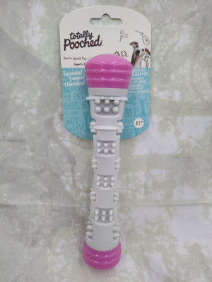 8.5" Pink Chw/Sqk Stick