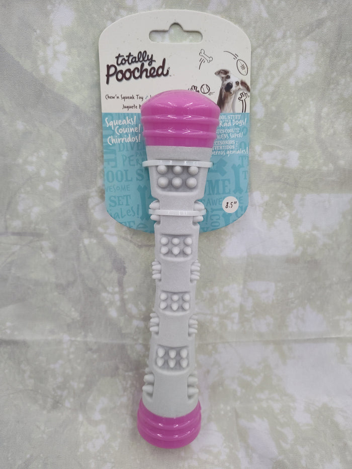 8.5" Pink Chw/Sqk Stick