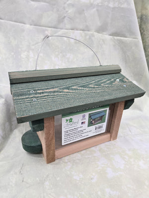Wooden Bluebird Feeder