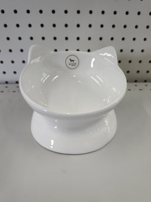 White Cat Dish - 1.5 Cup