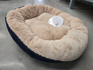 Navy Round Pet Bed 23"