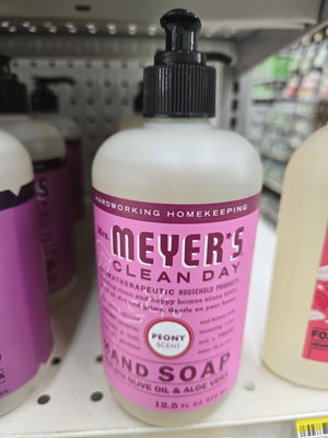 Mrs. Meyer's Hand Soap, Liquid, Peony, 12.5 fl oz Bottle