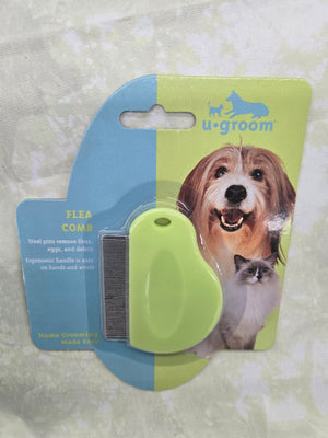 ConAir Pro PGRDFC Flea Comb, Stainless Steel, Dog Comb With Flea Gel Handle