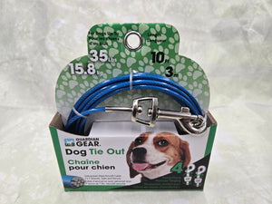 Boss Pet PDQ Pet Tie-Out Belt with Twin Swivel Snap, 10 ft L, For Medium Dogs Up to 35 lb