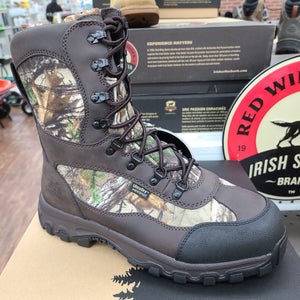 Red Wing Shoes, Irish Setter Brand, Trail Phantom 9" Waterproof Leather Insulated Realtree Camo Boot, size 10D