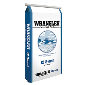 Wrangler 12 Sweet Textured Livestock Feed, 50 LB bag