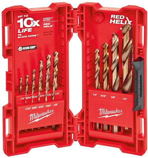 Milwaukee 15 PC Cobalt Red Helix Kit