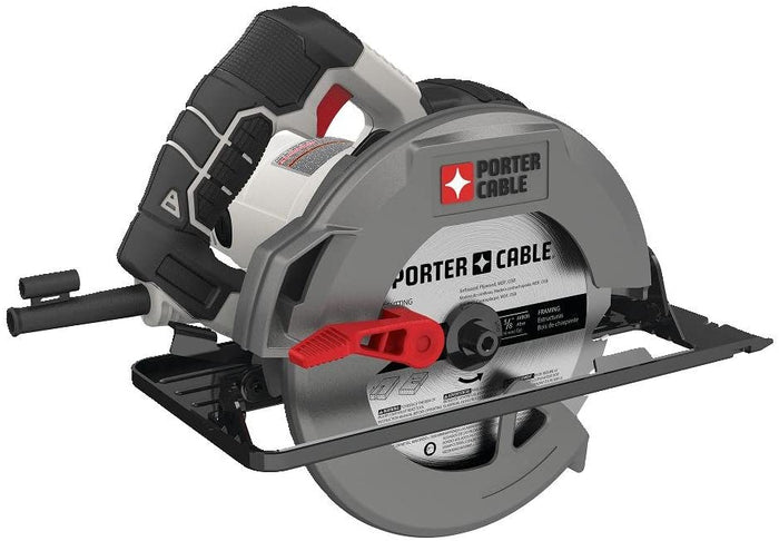Porter Cable 7 1/4" Circular Saw, Heavy Duty Steel Shoe, 15 AMP