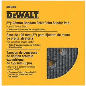 DeWalt Sander Pad, 5" Orbital (fits DW421K & DW423K)