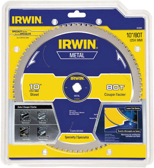 Irwin Marathon 10" Diameter X 5/8" Circular Saw Blade Steel with 80 Teeth