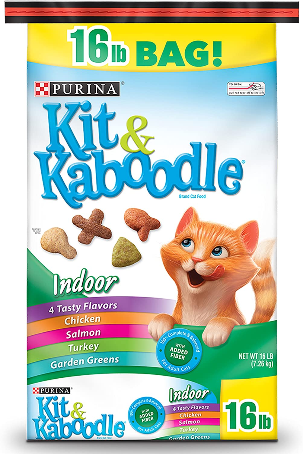 Purina Kit Kaboodle Indoor Dry Cat Food 16 LB bag pettigrew