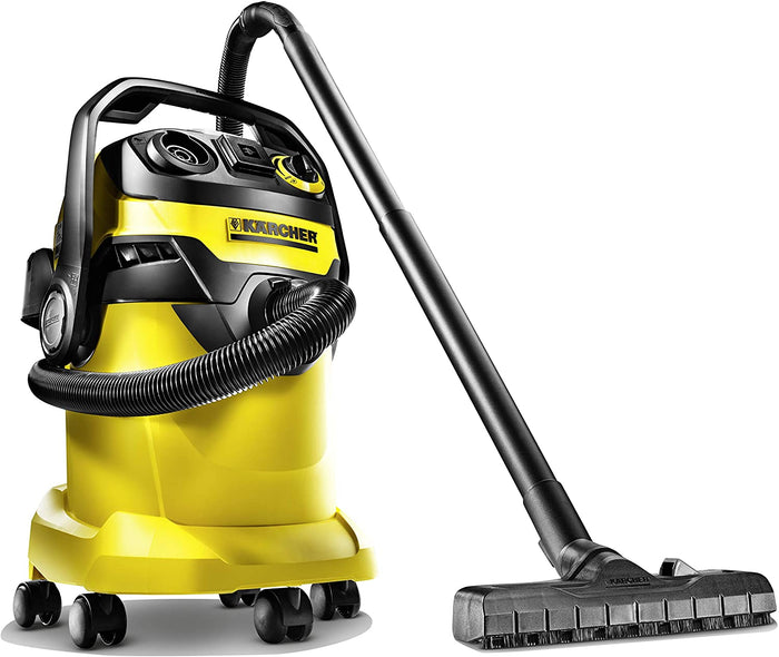 Karcher WD5/P Multi-Purpose Wet Dry Vacuum Cleaner with Semi-Automatic Filter Cleaning, Space-Saving Design