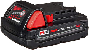 Milwaukee M18 Compact 18V Red Lithium Ion Battery with Onboard Fuel Gauge