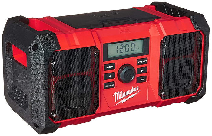 Milwaukee M18 Cordless Jobsite Radio with Shock Absorbing End Caps