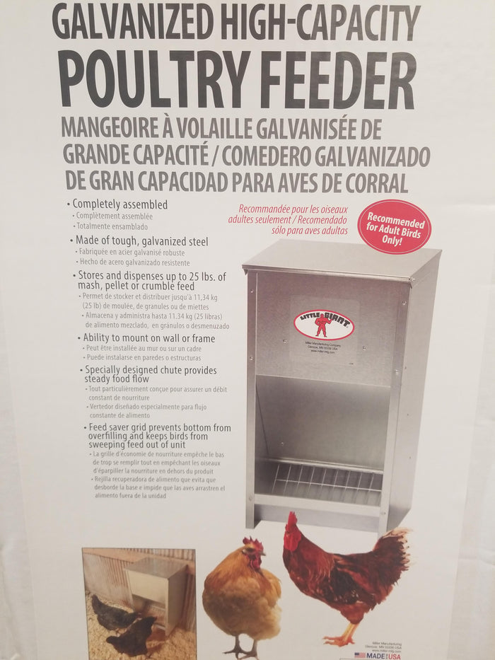 25# Galv.Poultry Feeder