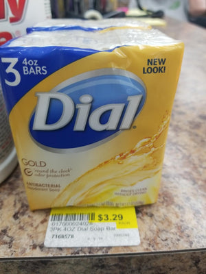 4OZ Dial Gold Soap Bar, 3pk