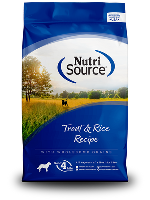 Nutri-Source Trout & Rice Recipe, 30 LB bag
