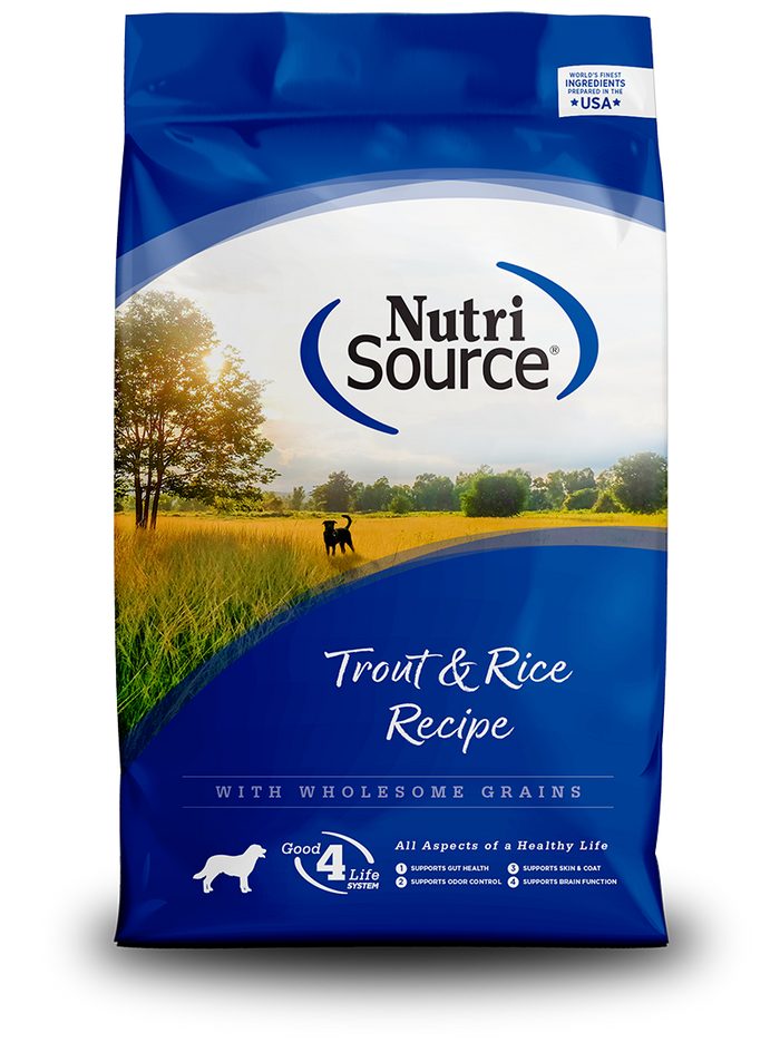 Nutri-Source Trout & Rice Recipe, 30 LB bag