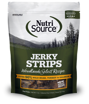 NutriSource Woodlands Select Healthy Jerky Treats for Dogs, 4 oz bag