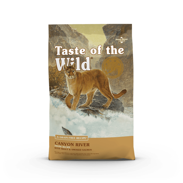 Taste of the Wild Canyon River Feline Recipe with Trout & Smoked Salmon, 5LB bag