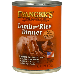 Evanger's Classic Lamb & Rice Dinner, 13oz can