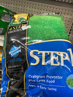 Scott’s step 1 crabgrass preventer plus lawn food 5,000
