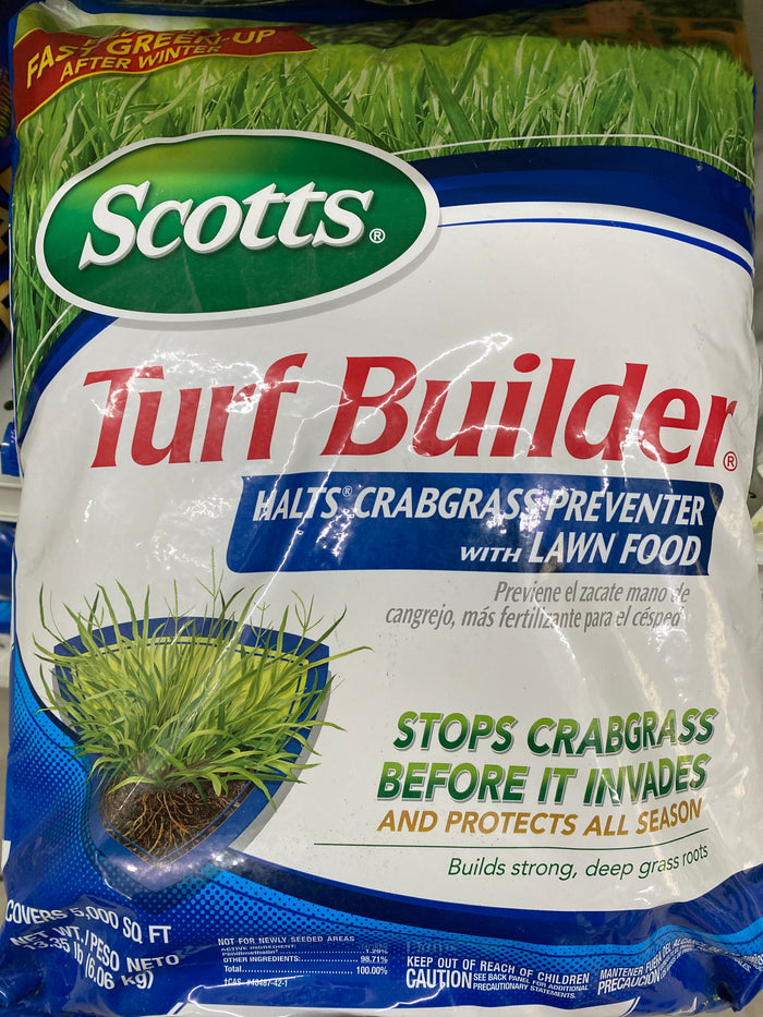 Scott’s turf builder halts crabgrass preventer 5000