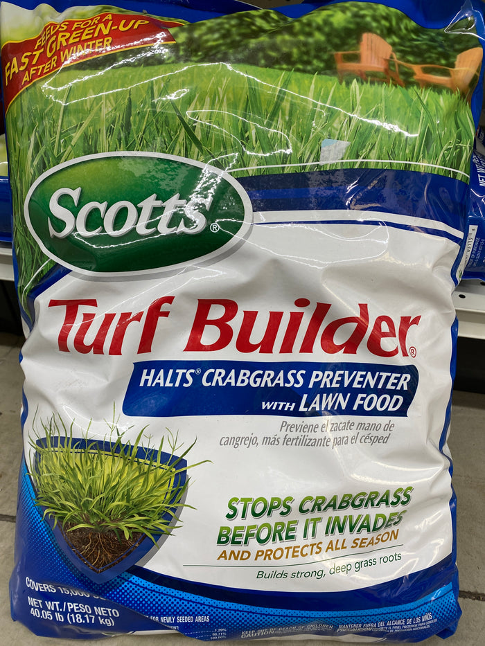 Scott’s turf builder halts crabgrass preventer 15000