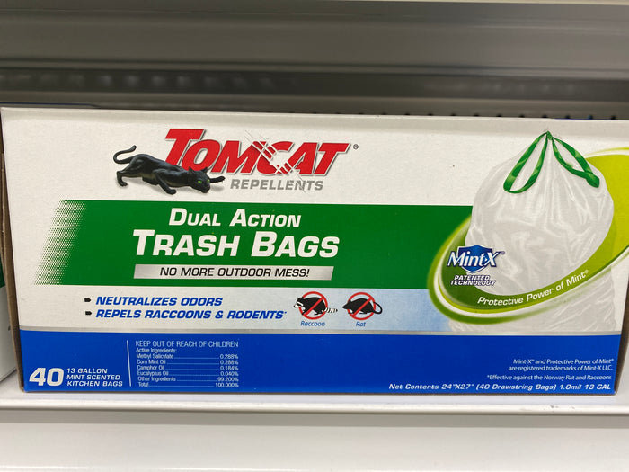 Tomcat repellents trash bags mint-x 13 gallon 8852923