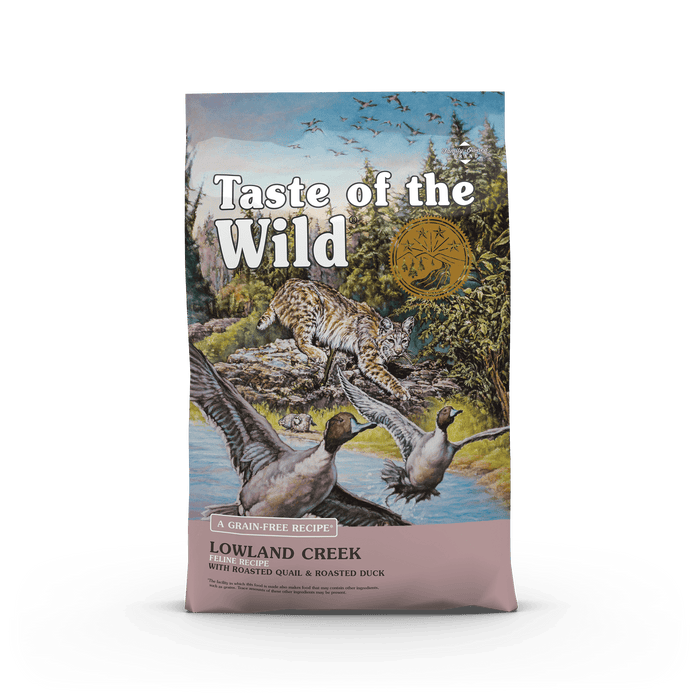 Taste of the Wild Lowland Creek Feline Recipe with Roasted Quail & Roasted Duck, 5LB bag
