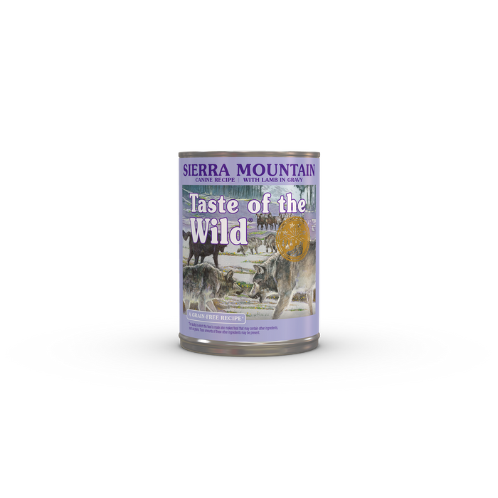 Taste of the Wild Sierra Mountain Canine Recipe with Lamb in gravy, 13.2 oz Canned Dog Food